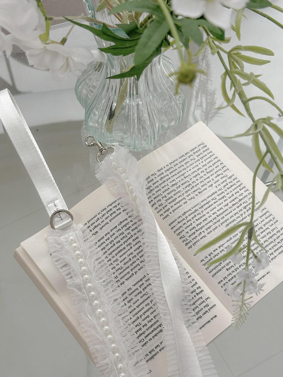 【即納】[OMGM] white pearl leash 120cm リード/ドッグリード/散歩