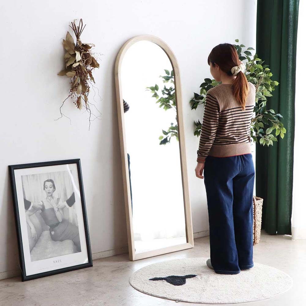 東馬 tohma シロカ スタイルミラー ホワイト アーチ 54684010