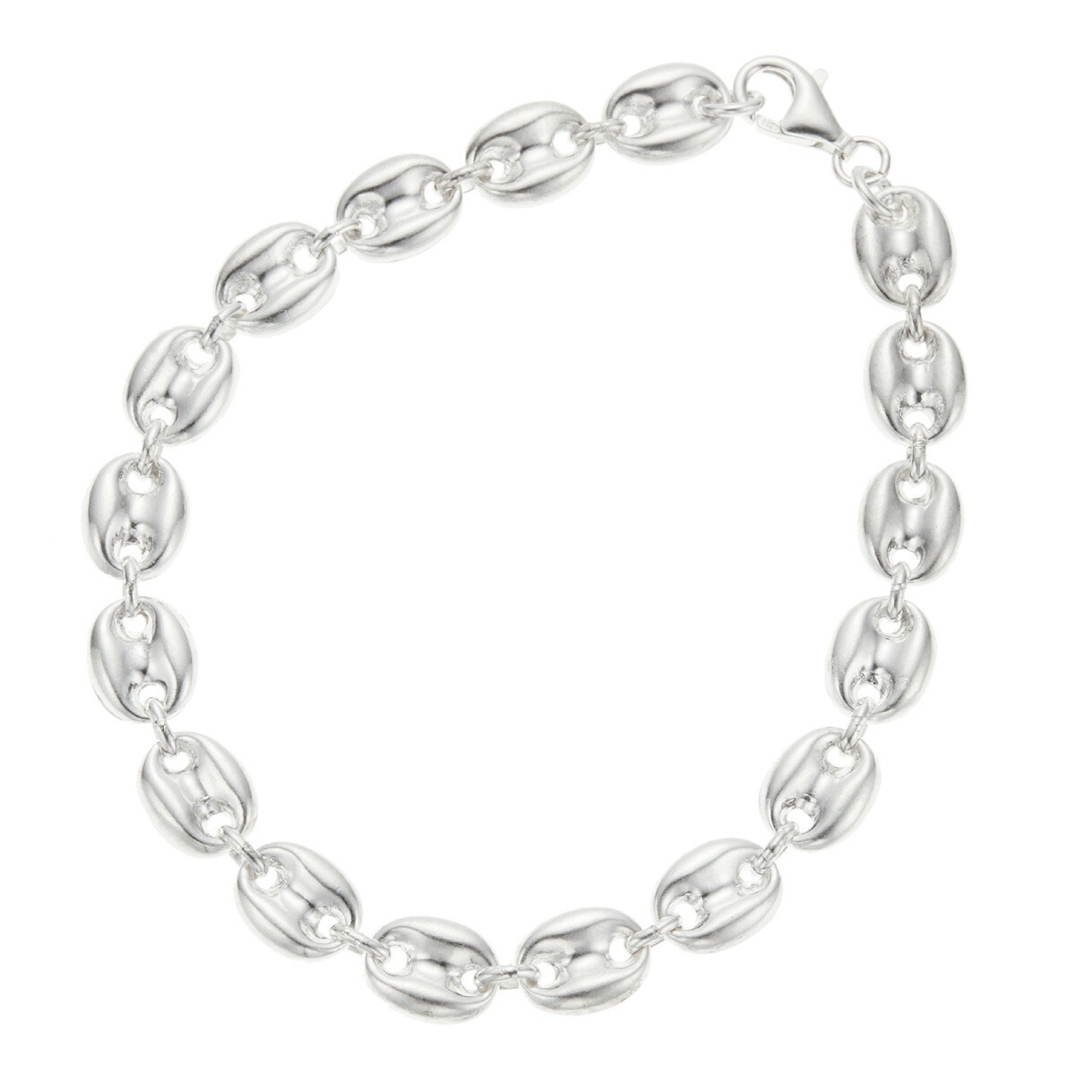 ブレスレット チェーン 20cm シルバー925 メンズ アンカーチェーン 錨鎖 シンプル