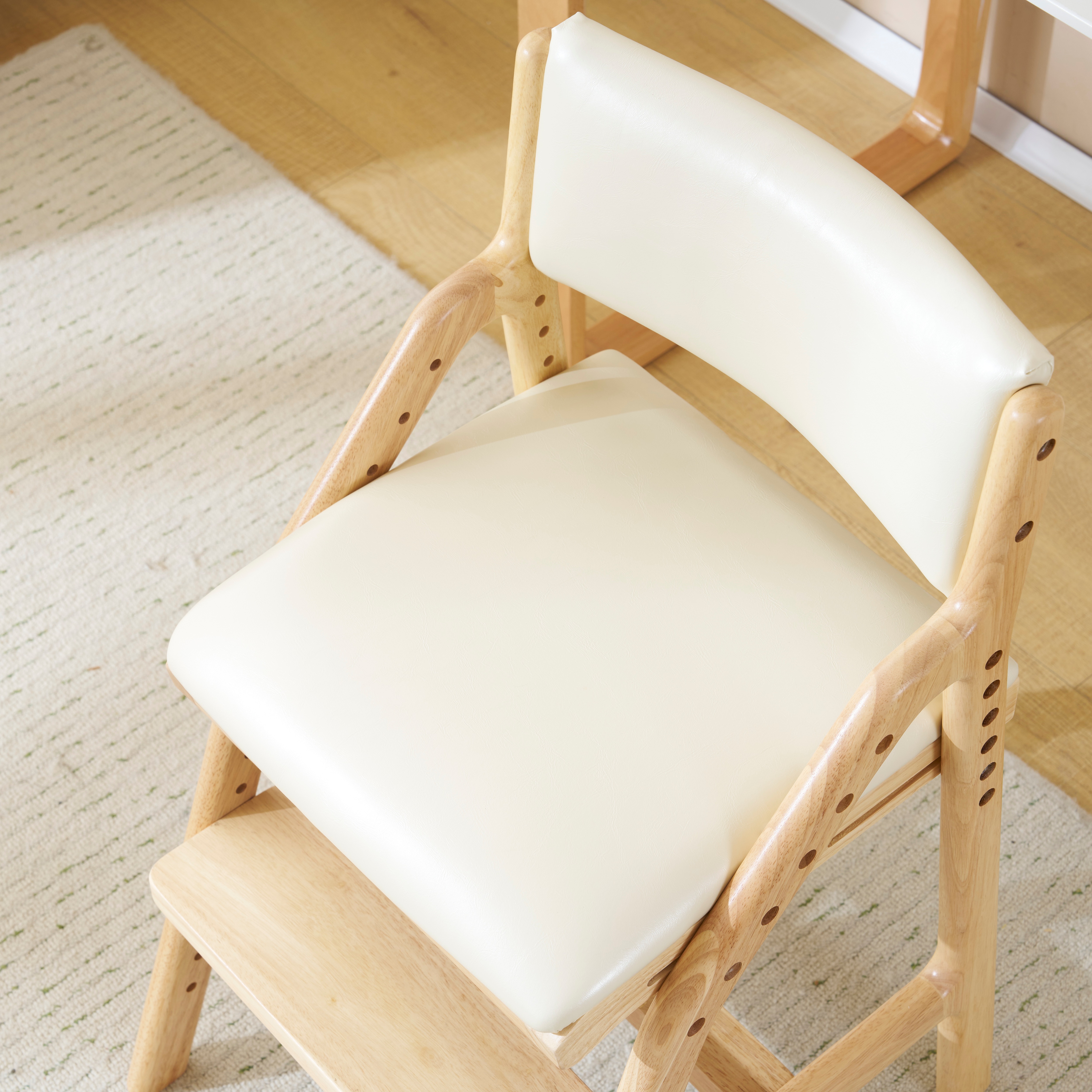 【国内出荷 - 3日配達】【2個】 ベージュ-pu 学習チェア 学習椅子 木製 姿勢 子供 キッズチェア ハイチェア ダイニングチェア 椅子 高さ調整 シンプル コンパクト 組立て 板座 足置き 【国内出荷 - 3日配達】【2個】 ベージュ-pu 学習チェア 学習椅子 木製 姿勢 子供 キッズチェア ハイチェア ダイニングチェア 椅子 高さ調整 シンプル コンパクト 組立て 板座 足置き