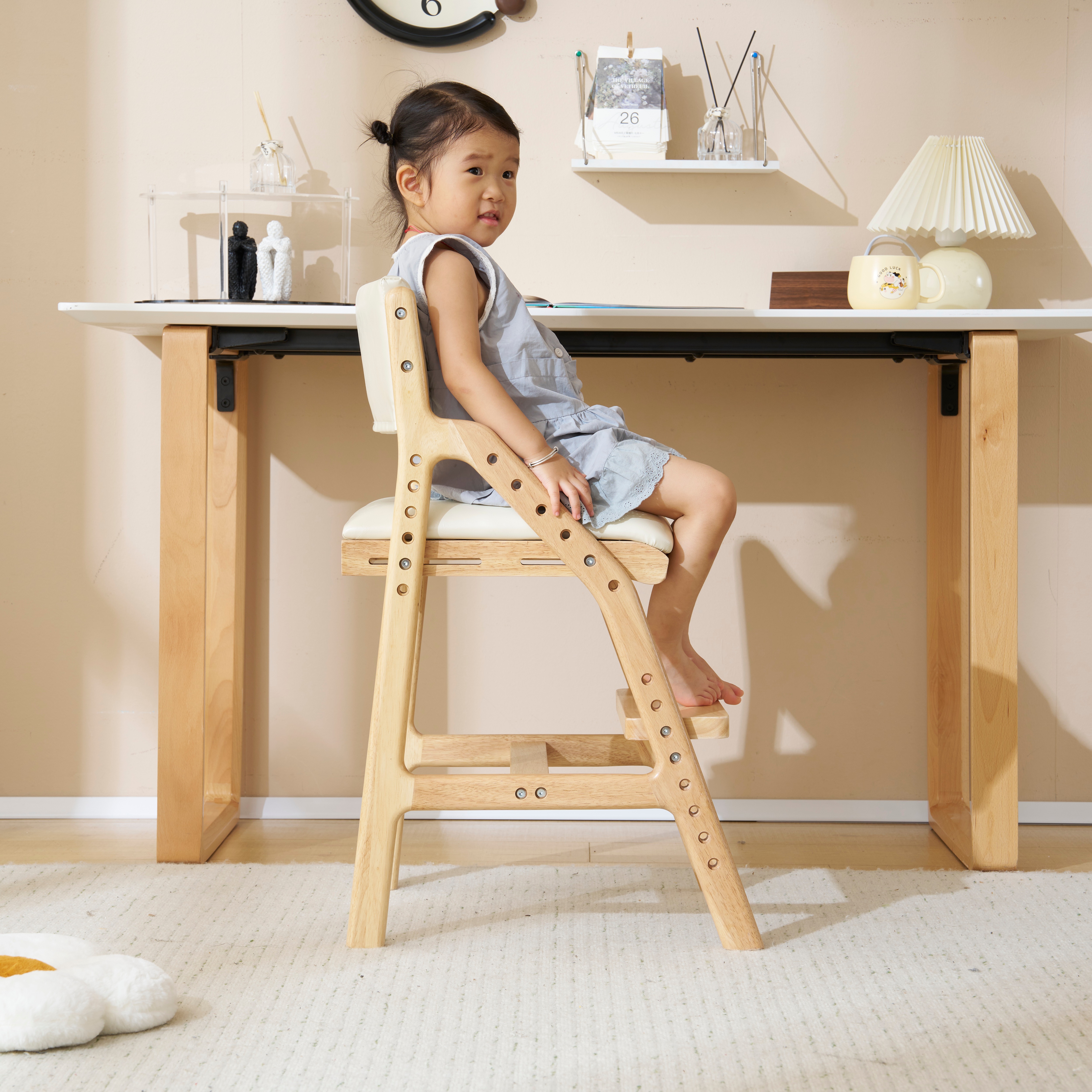 【国内出荷 - 3日配達】【2個】 ベージュ-pu 学習チェア 学習椅子 木製 姿勢 子供 キッズチェア ハイチェア ダイニングチェア 椅子 高さ調整 シンプル コンパクト 組立て 板座 足置き 【国内出荷 - 3日配達】【2個】 ベージュ-pu 学習チェア 学習椅子 木製 姿勢 子供 キッズチェア ハイチェア ダイニングチェア 椅子 高さ調整 シンプル コンパクト 組立て 板座 足置き