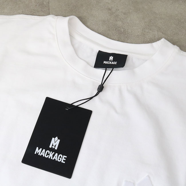 レディースベルベットオーガニックコットンインターロックTシャツ 半袖 クルーネック VELVET ORGANIC COTTON INTERLOC TEE ロゴ WHITE