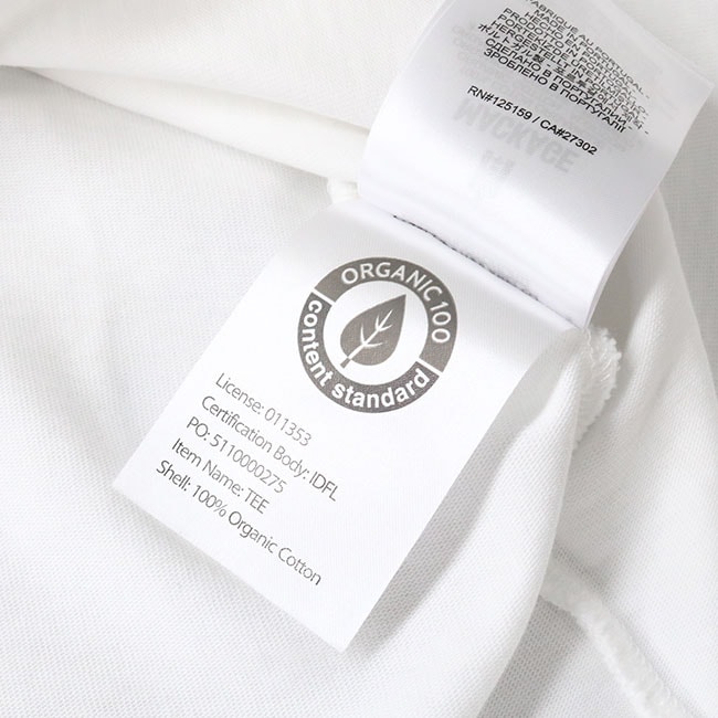 レディースベルベットオーガニックコットンインターロックTシャツ 半袖 クルーネック VELVET ORGANIC COTTON INTERLOC TEE ロゴ WHITE