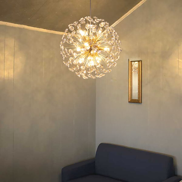 Qoo10] Chende ペンダントライト クリスタル 樹氷 シャ