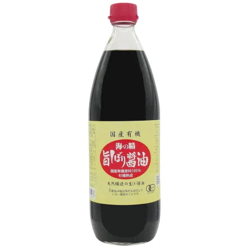 海の精 醤油 国産有機 旨しぼり醤油 1L 12本