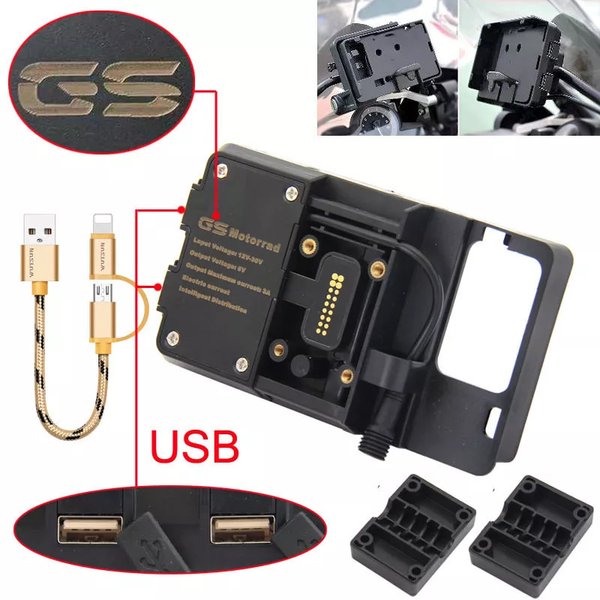 スマホ ホルダー usbナビゲーションデバイス r1200gs f800gs adv f700gs r1250gs crf 1000l f