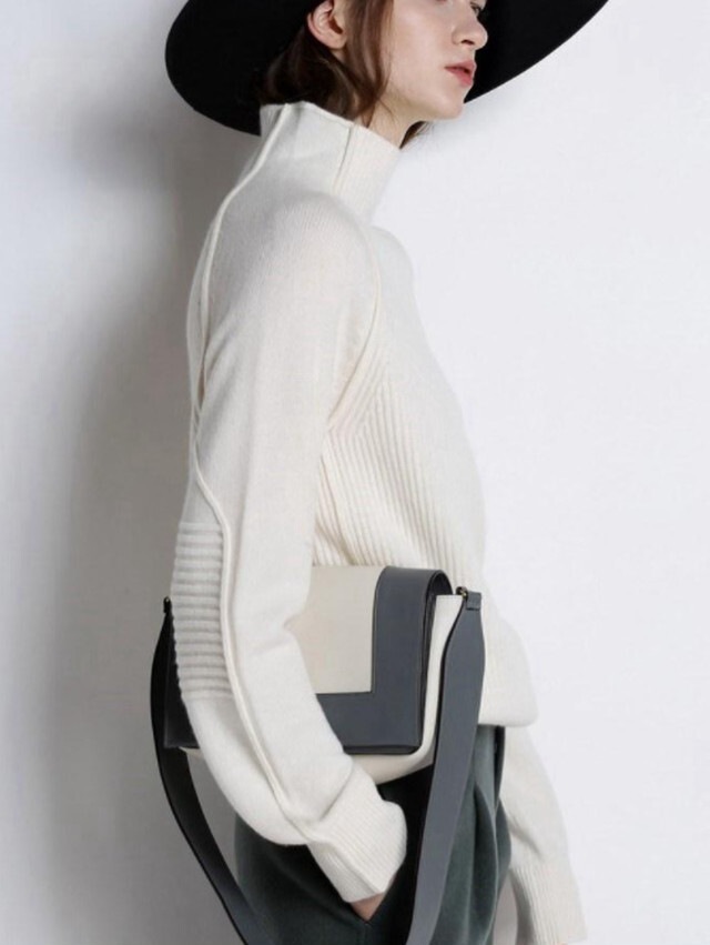 【送料無料】レディース 高級感 カシミヤ セーター レディース ハーフハイネック ショート丈 【送料無料】レディース 高級感 カシミヤ セーター レディース ハーフハイネック ショート丈