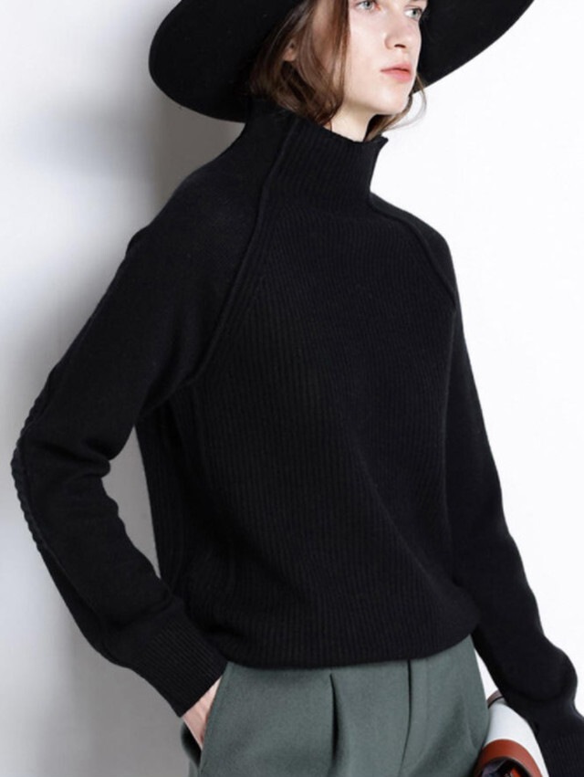 【送料無料】レディース 高級感 カシミヤ セーター レディース ハーフハイネック ショート丈 【送料無料】レディース 高級感 カシミヤ セーター レディース ハーフハイネック ショート丈