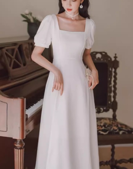 レディース ドレス パーティードレス ウェディング パーティー 結婚式 二次会 披露宴 ミモレ 半袖 パフスリーブ スクエアネック スリム 細身 Aライン ファスナー ハイウエスト きれいめ シンプル レディース ドレス パーティードレス ウェディング パーティー 結婚式 二次会 披露宴 ミモレ 半袖 パフスリーブ スクエアネック スリム 細身 Aライン ファスナー ハイウエスト きれいめ シンプル