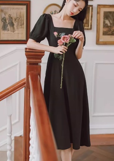 レディース ドレス パーティードレス ウェディング パーティー 結婚式 二次会 披露宴 ミモレ 半袖 パフスリーブ スクエアネック スリム 細身 Aライン ファスナー ハイウエスト きれいめ シンプル レディース ドレス パーティードレス ウェディング パーティー 結婚式 二次会 披露宴 ミモレ 半袖 パフスリーブ スクエアネック スリム 細身 Aライン ファスナー ハイウエスト きれいめ シンプル