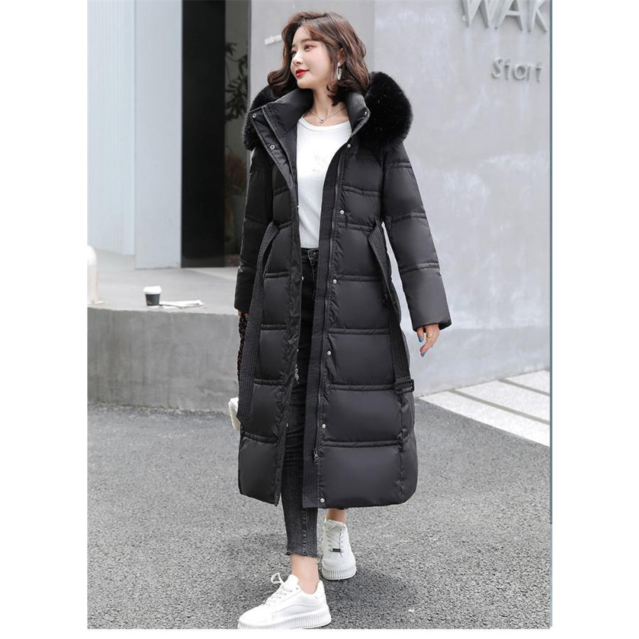中綿コートレディースキルティングコートダウンジャケットダウンコート春冬ロング丈ベルト付きアウター韓国風フード付きファー 中綿コートレディースキルティングコートダウンジャケットダウンコート春冬ロング丈ベルト付きアウター韓国風フード付きファー