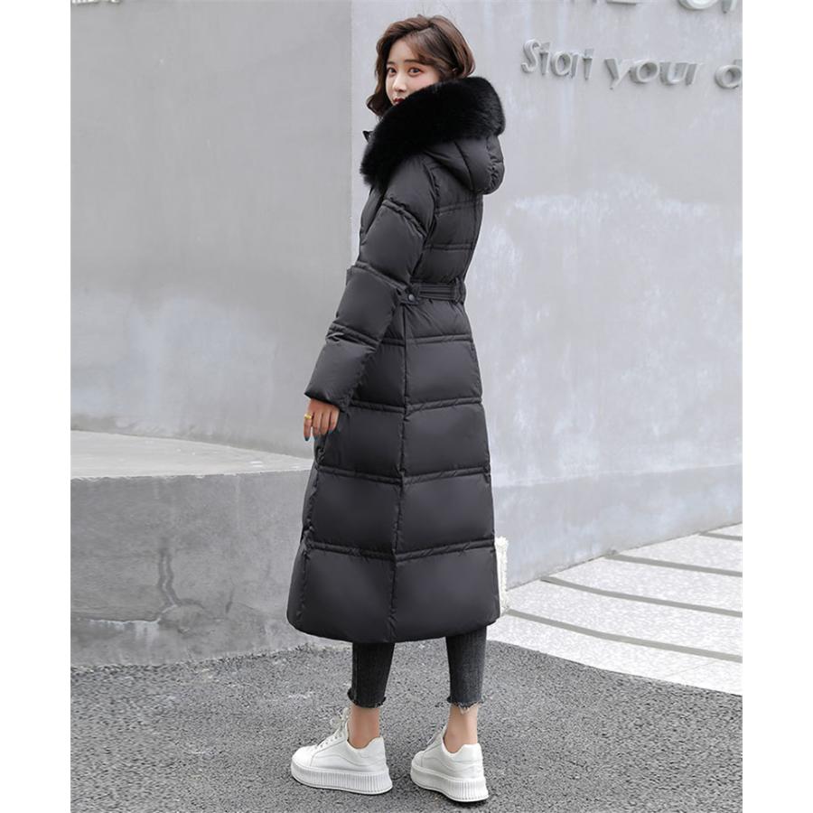 中綿コートレディースキルティングコートダウンジャケットダウンコート春冬ロング丈ベルト付きアウター韓国風フード付きファー 中綿コートレディースキルティングコートダウンジャケットダウンコート春冬ロング丈ベルト付きアウター韓国風フード付きファー