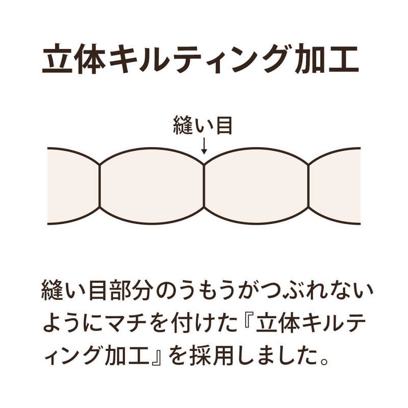 生毛工房　2枚合わせ(本掛け＋肌掛け)羽毛布団「生毛ふとん」 PR410M-HB2 ［ダブルロング(190×230cm) /通年 /ポーランド産ホワイトグースダウン95％ /日本製］