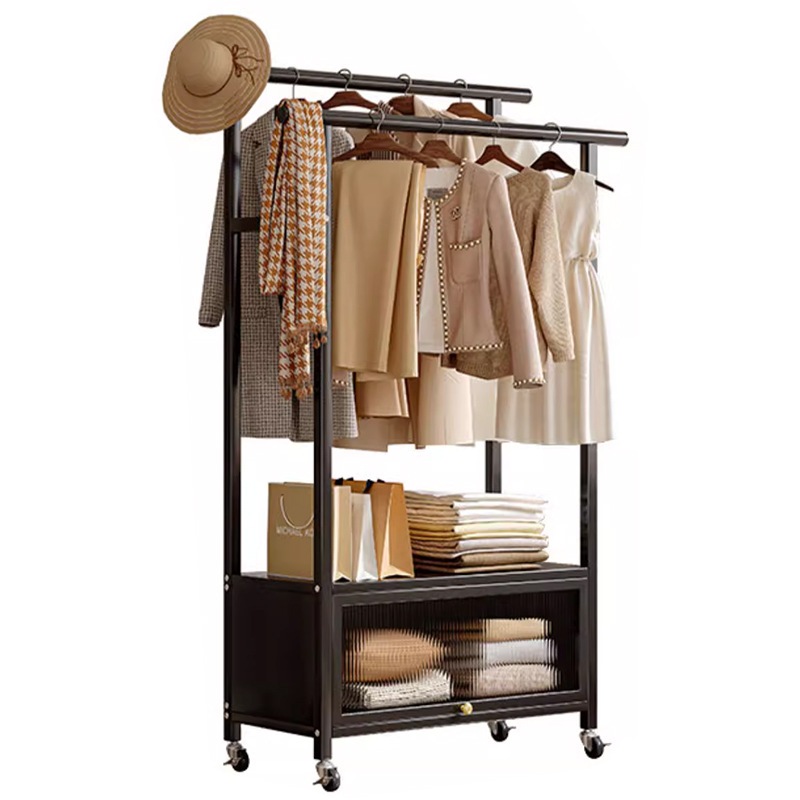 ハイエンドの服ラック床スタンドベッドルームの服ラック屋内シンプルな可動服ラック家庭用服ラック ハイエンドの服ラック床スタンドベッドルームの服ラック屋内シンプルな可動服ラック家庭用服ラック