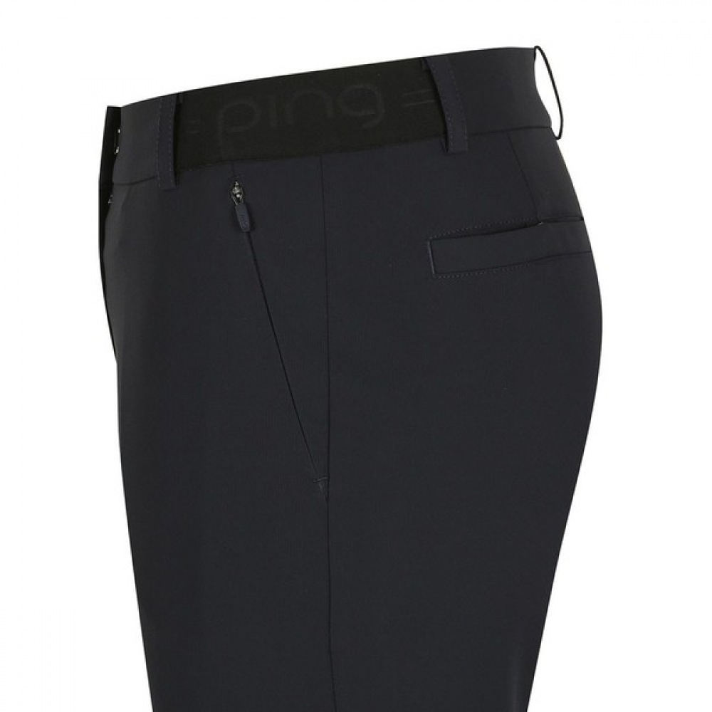 [ping] レディースサイドバンドソリッドパンツ