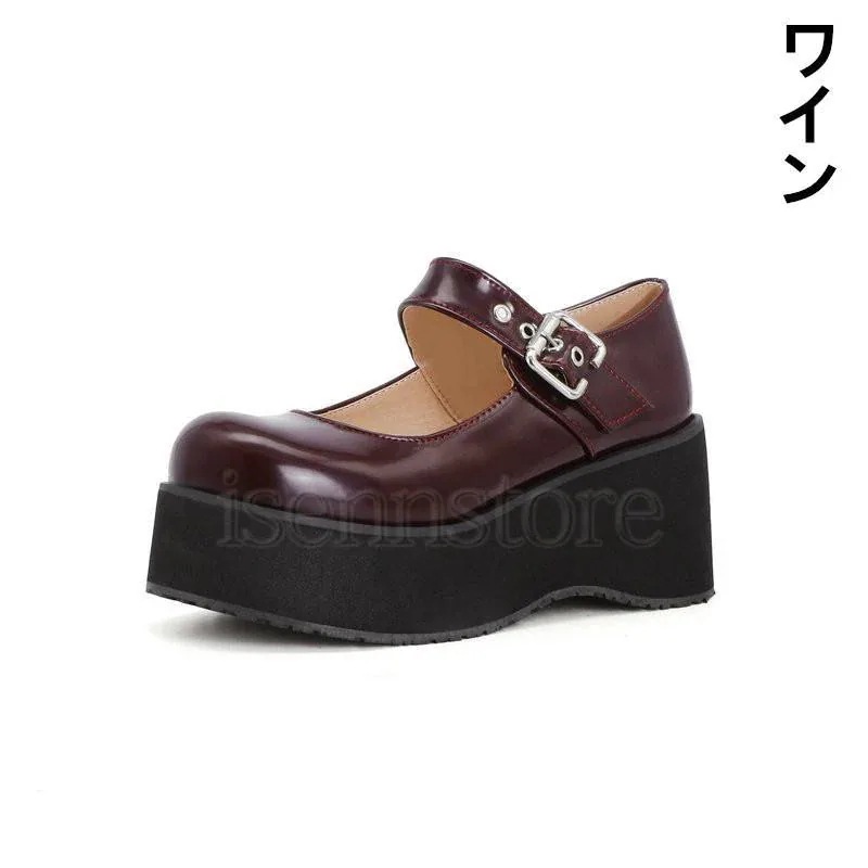 【急速出荷!】本日 厚底 ローファー ストラップ ラウンドトゥパンプス痛くない 7CM ブラック ガーリー プラットフォーム エナメル ゴスロリ系 ロリータ靴 【急速出荷!】本日 厚底 ローファー ストラップ ラウンドトゥパンプス痛くない 7CM ブラック ガーリー プラットフォーム エナメル ゴスロリ系 ロリータ靴