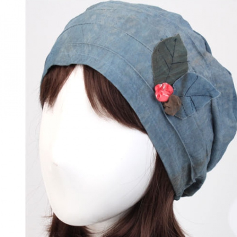 (Ninas Paris) コットンナチュラル染色_ハンドメイドビーニーフード (1SS120)