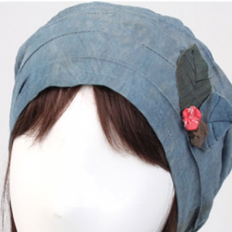 (Ninas Paris) コットンナチュラル染色_ハンドメイドビーニーフード (1SS120)