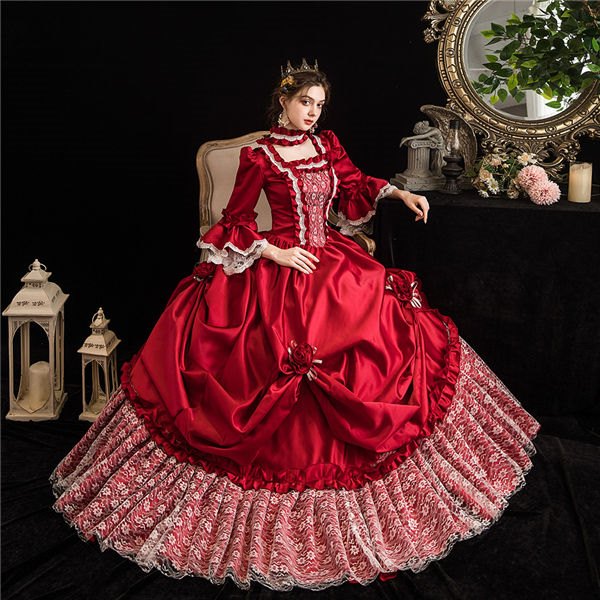 フリーサイズ花柄 中世 刺繍ドレス ワインレッド お姫様 プリンセスライン 舞台 中世 貴族 衣装 ロング 演出 豪華 公爵 大きい裾 フリーサイズ花柄 中世 刺繍ドレス ワインレッド お姫様 プリンセスライン 舞台 中世 貴族 衣装 ロング 演出 豪華 公爵 大きい裾