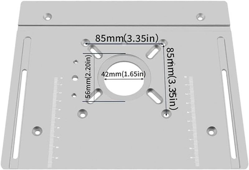 新品登場 ルーターテーブル インサートプレート アルミニウム合金 木材フライス フリップボード トリミングマシン 彫刻補助ツール 木工ベンチ