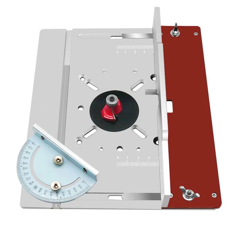 新品登場 ルーターテーブル インサートプレート アルミニウム合金 木材フライス フリップボード トリミングマシン 彫刻補助ツール 木工ベンチ