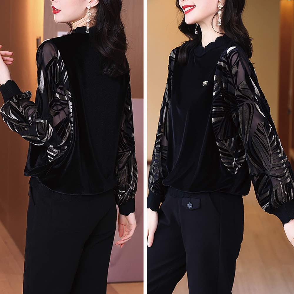 ブラウス レディース ベロア切り替えブラウス 黒 ノーアイロン ワンピース Tシャツ 春 レース 安い カットソー ブランド スーツ オフィス カジュアル 冬 秋 きれいめ 高品質 人気 フォーマル ブラウス レディース ベロア切り替えブラウス 黒 ノーアイロン ワンピース Tシャツ 春 レース 安い カットソー ブランド スーツ オフィス カジュアル 冬 秋 きれいめ 高品質 人気 フォーマル