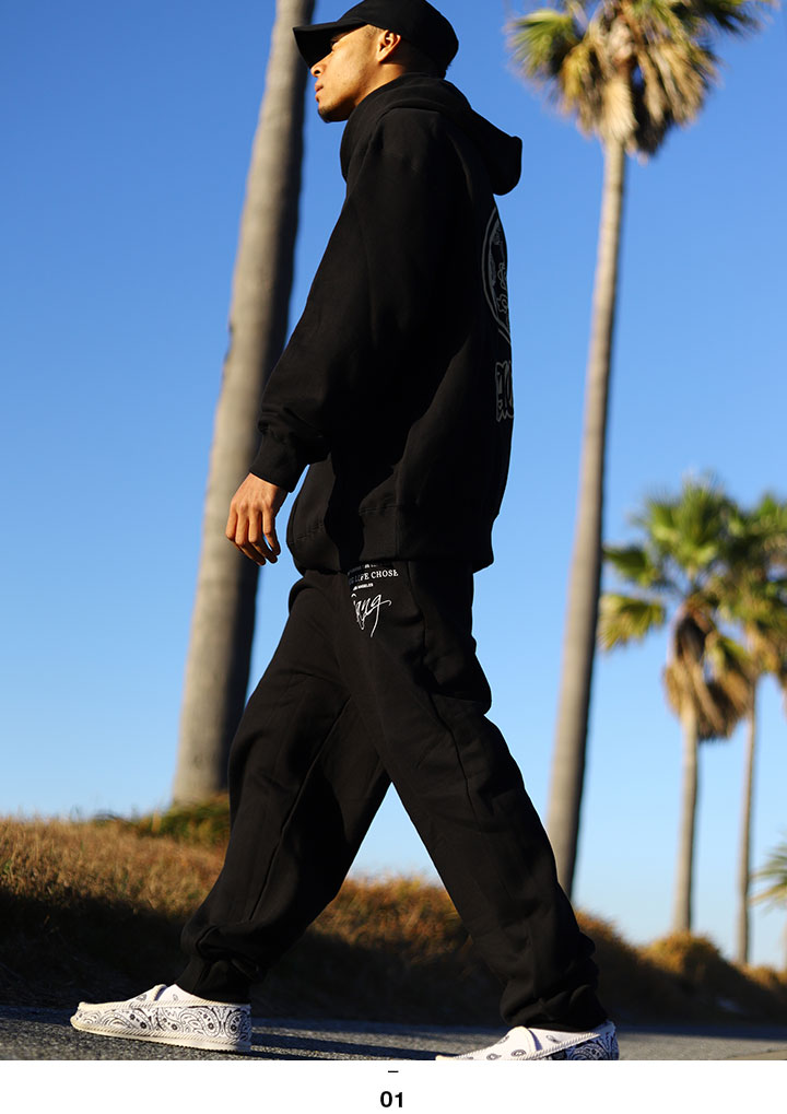 ACE FLAG 上下セット 長袖 ブランド メンズ 春秋冬用 黒 大きいサイズ エースフラッグ セットアップ パーカー フーディ 裏パイル スウェットパンツ ACE