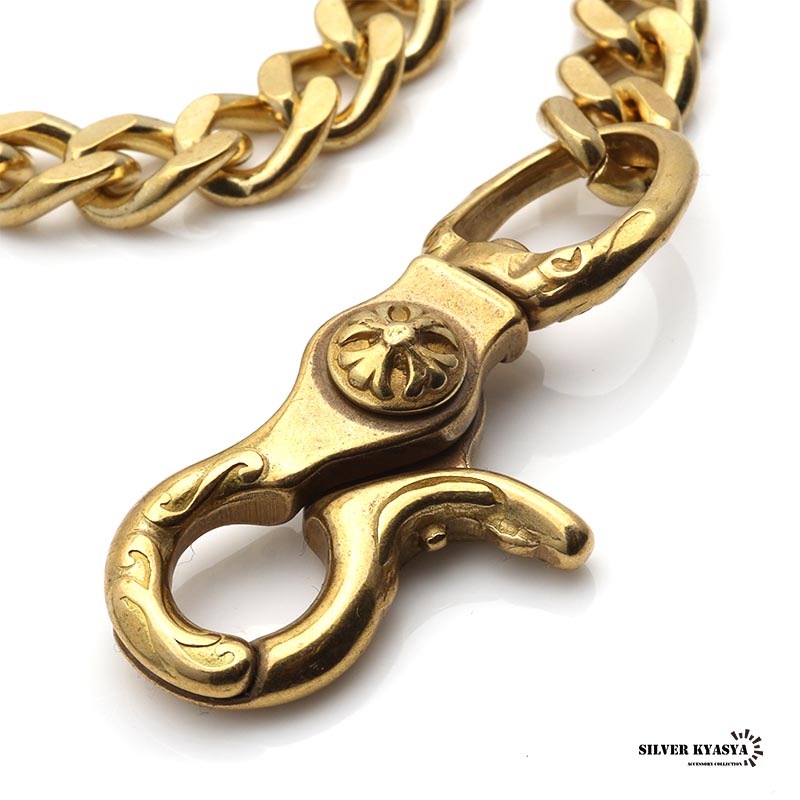 唐草クリップウォレットチェーン ゴールド [wc031]