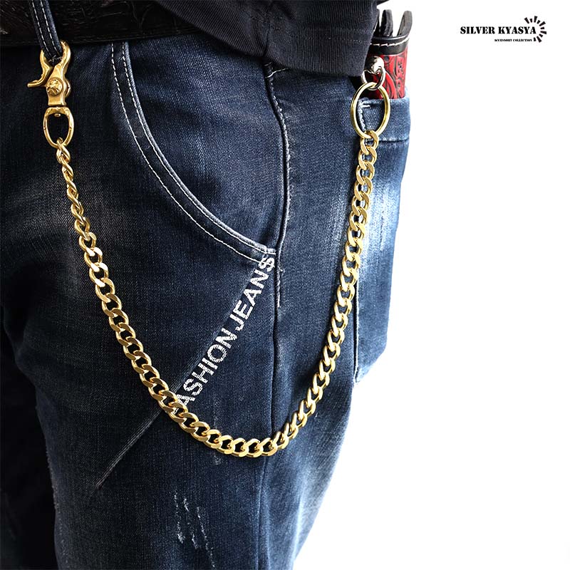 唐草クリップウォレットチェーン ゴールド [wc031]