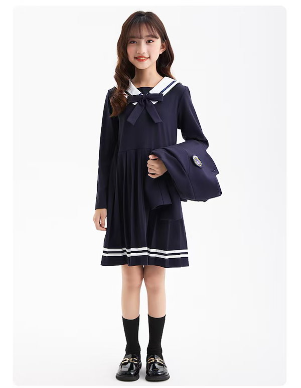 Qoo10] セーラー服 キッズ セットアップ スクー