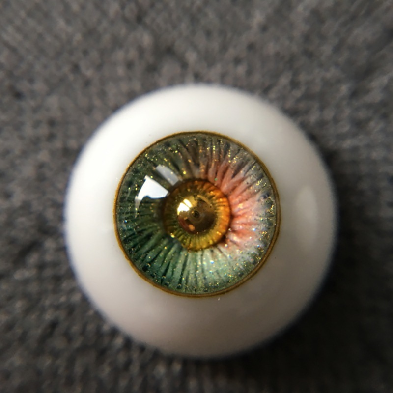 BJDドール 球体関節人形 ドール用 PS086 　ドール用レジンアイ ドール用グラスアイ eye アイスブルー H-48 14mm⁄16mmサイズ人形