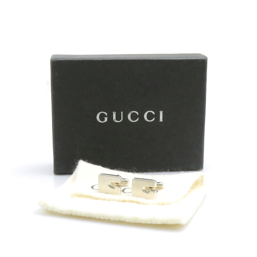 グッチ GUCCI カフス Gロゴ シルバー925 シルバー メンズ e60670a グッチ GUCCI カフス Gロゴ シルバー925 シルバー メンズ e60670a