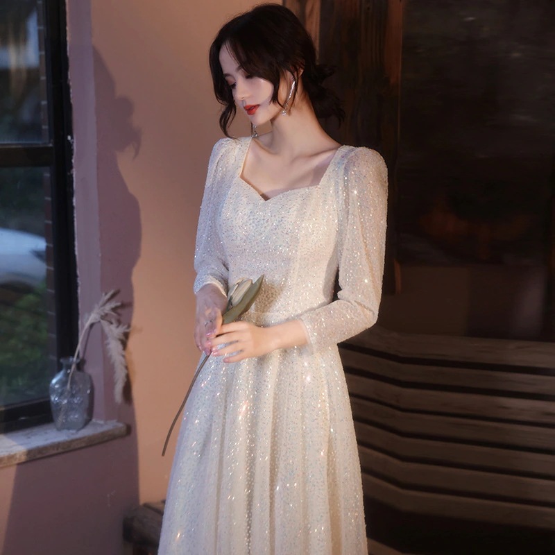 ウェディングドレス ドレス 花嫁 結婚式 パーティードレス レース オフショルダー 花嫁ロングドレス 結婚式 露背 二次会 ビーズ お呼ばれ 挙式 姫系