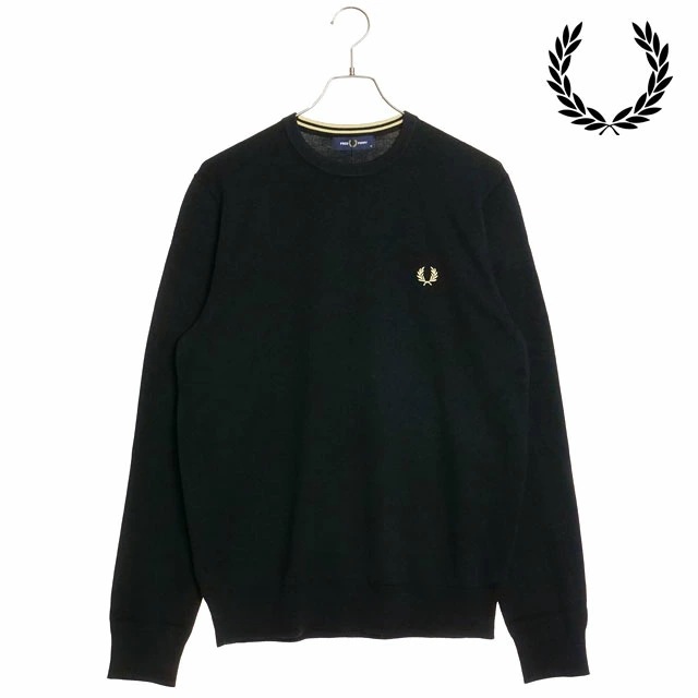 メンズ クラシック クルーネック ジャンパー [K9601-198] CLASSIC CREW NECK JUMPER トップス ニット セーター BLACK 黒 ブラック系