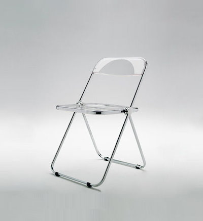 【美品】プリアチェア　 透明 折りたたみ椅子　韓国インテリア 折りたたみクリアチェア 折り畳み椅子 韓国インテリア 北欧