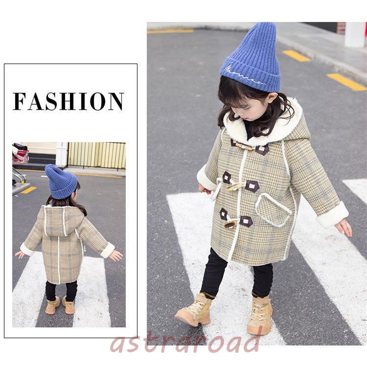 ピーコートPコート キッズコートミドル丈 秋冬 ラシャコート女の子 子供服ジュニアアウタージャケッ