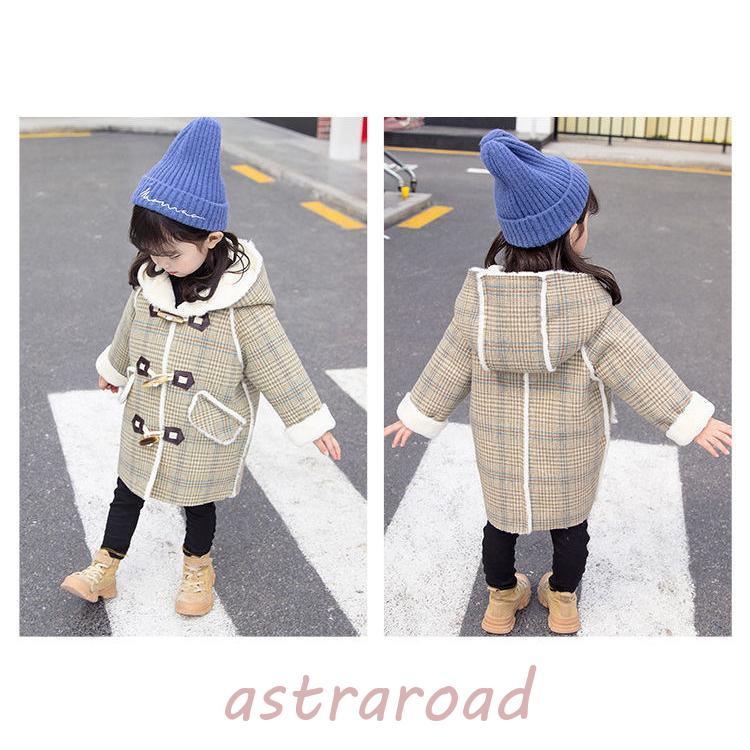 ピーコートPコート キッズコートミドル丈 秋冬 ラシャコート女の子 子供服ジュニアアウタージャケッ