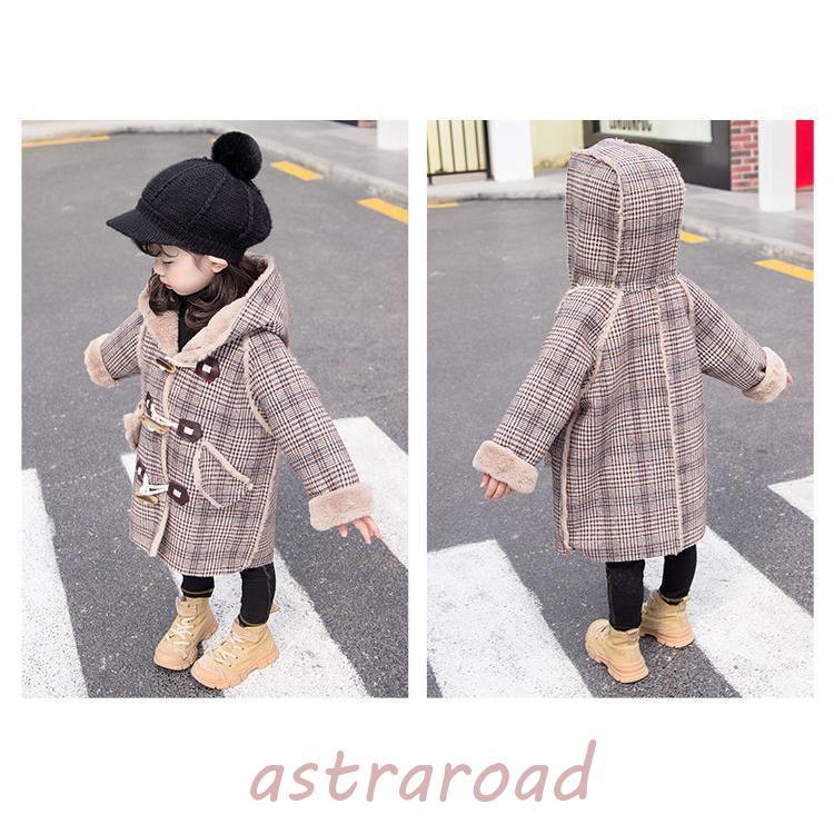 ピーコートPコート キッズコートミドル丈 秋冬 ラシャコート女の子 子供服ジュニアアウタージャケッ