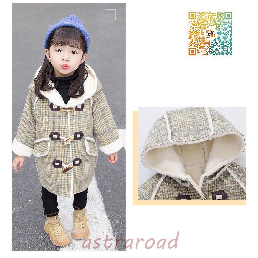ピーコートPコート キッズコートミドル丈 秋冬 ラシャコート女の子 子供服ジュニアアウタージャケッ