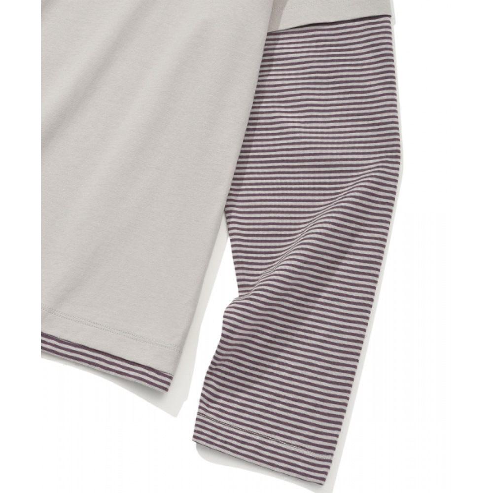 CODEGERY (女性) レイヤードロングスリーブ Tシャツ_ペールピンク CODEGERY (女性) レイヤードロングスリーブ Tシャツ_ペールピンク