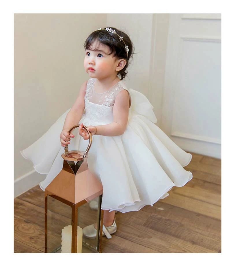 季節限定子供ドレス 結婚式 ホワイト ノースリーブ セレモニードレス ベビードレス 小学生 女の子 キッズ フォーマル フラワーガール 卒業式 発表会 七五三 演奏会 誕生日 ピアノ お祝い プリンセ