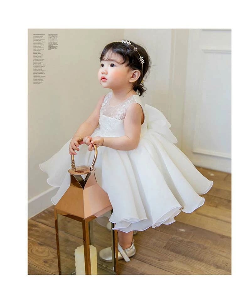 季節限定子供ドレス 結婚式 ホワイト ノースリーブ セレモニードレス ベビードレス 小学生 女の子 キッズ フォーマル フラワーガール 卒業式 発表会 七五三 演奏会 誕生日 ピアノ お祝い プリンセ