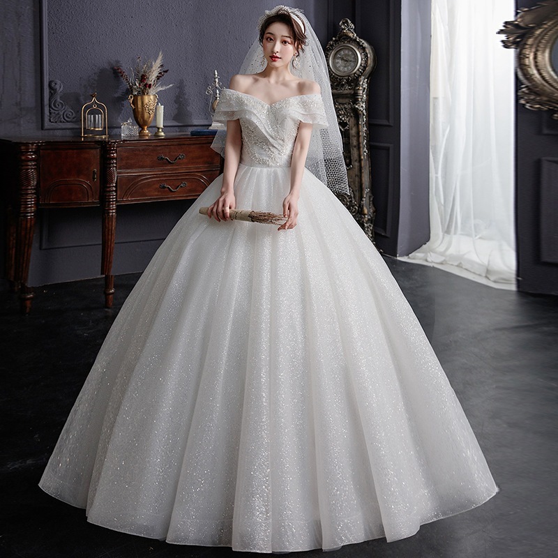 【高.品.質】2025 新作 高級感 気質 ワンピース 結婚式 ドレス 花嫁ロングドレス 結婚式ワンピース 韓国ファッション パーティードレス ウェディングドレス 白201 2025福袋