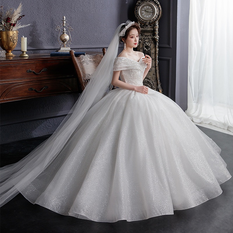 【高.品.質】2025 新作 高級感 気質 ワンピース 結婚式 ドレス 花嫁ロングドレス 結婚式ワンピース 韓国ファッション パーティードレス ウェディングドレス 白201 2025福袋