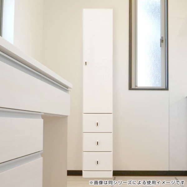 すき間収納 引出し付きラック ハイタイプ 幅27.5cm 日本製