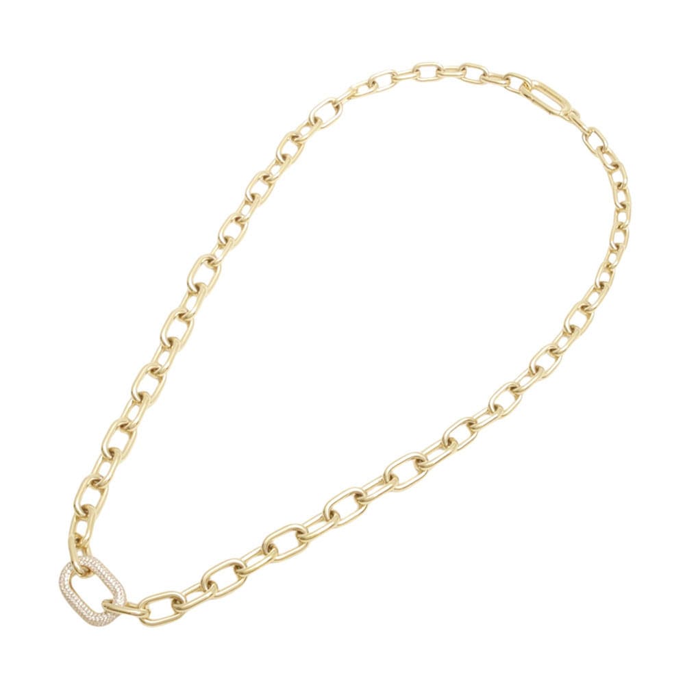 ネックレス Carbine Necklace Crystal Link チェーンネックレス レディース アクセサリー クリスタル プレゼント