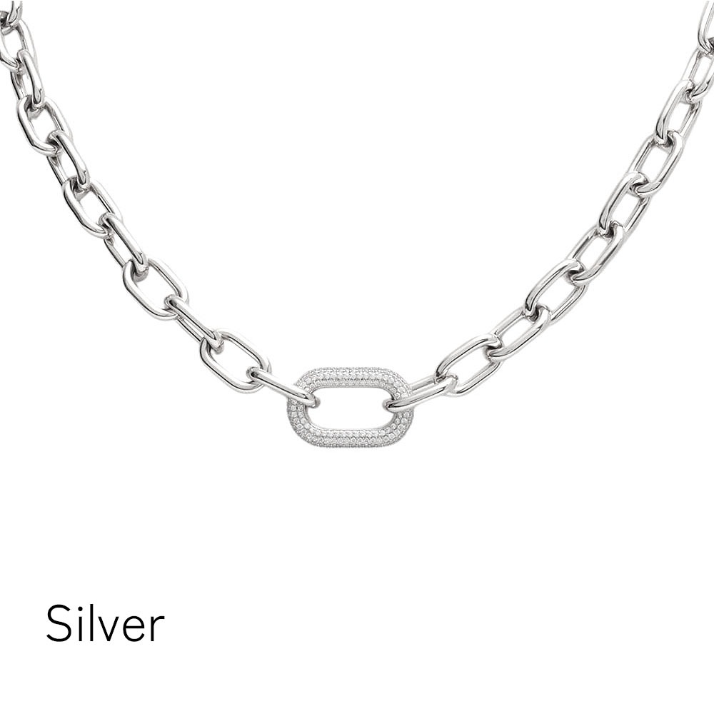 ネックレス Carbine Necklace Crystal Link チェーンネックレス レディース アクセサリー クリスタル プレゼント