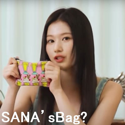 Qoo10] ソゴンソゴン TWICE サナちゃん使用 化粧ポーチ : バッグ・雑貨