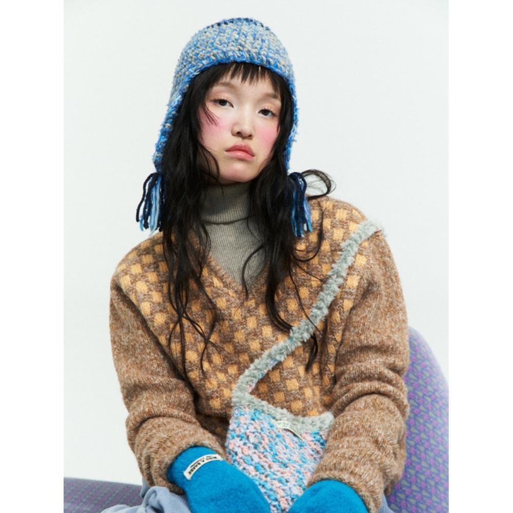 ★韓国人気★MISU A BARBE★TWINS EAR BENNIE MISU A BARBE [Exclusive] TWINS EAR 韓国のインスタイル BEANIE