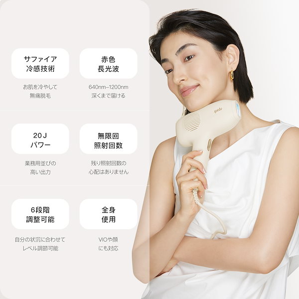 Qoo10] yete 【全ネット最安値に挑戦！】無痛脱毛 サフ